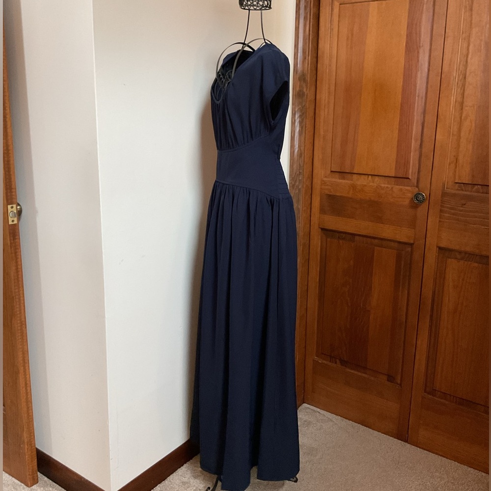 Max Studio Dark Blue Maxi Dress, XS - Picture 2 of 5